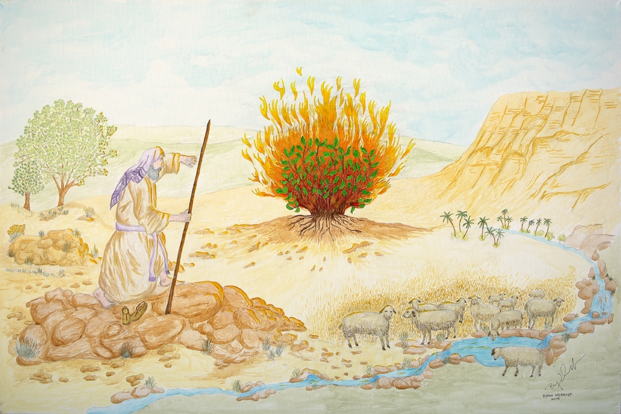 Moses And The Burning Bush
24 x 36

24 x 36   (Original Size) Giclee / Framed Giclee 

Price Upon Request &
Prints Available
